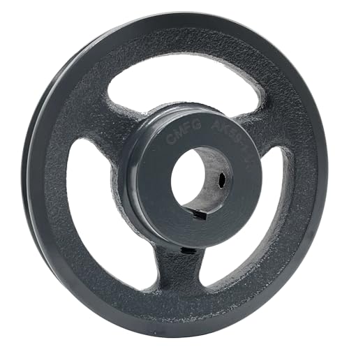 AK59-1-1/8 v Belt Pulley,5.75 inch OD, 1 1/8 Inch Bore,Cast Iron Material, AK Single Groove Motor Pulley for "4L" or "A" or "3L" Belts - size: 5.75 Inch OD,1-1/8 inch bore, style: 1 Groove