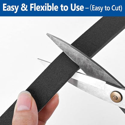 Self Adhesive Foam Tape Weatherstrip 1/2in x 1/4in x 66Ft High Density Foam Insulation Strips Foam Seal Weather Stripping with Strong Adhesive for Door and Window Sound Isolation Soundproofing - size: 1/2in x 1/4in x 66Ft