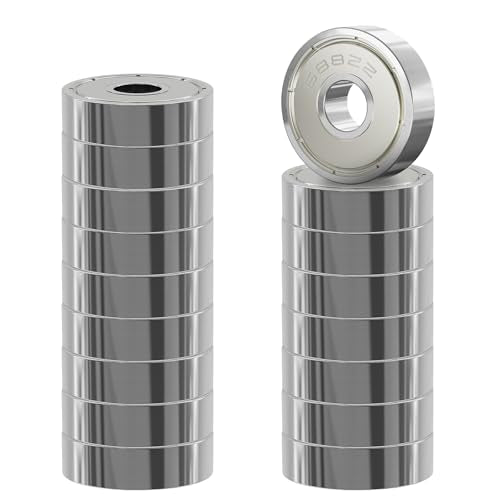 20 Pcs 688ZZ Ball Bearings, Carbon Steel, 8x16x5mm - size: 688ZZ 20Pcs