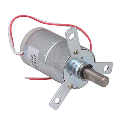 High Torque 12V DC 25 RPM Gear-Box Regulated Geared Motor for Electric Screwdrivers, Juicers, DIY Mini Drill Presses,Cake Pan