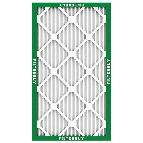 Filterbuy 10x25x1 Air Filter MERV 8 Dust & Allergy Defense (3-Pack) - size: 10x25x1