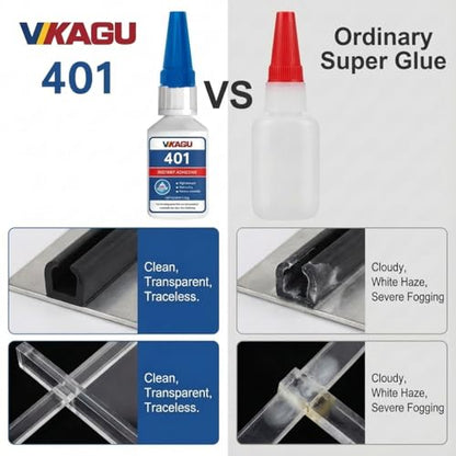 401 & 495 Super Bonder Instant Adhesive 20g Suitable for Plastic Wood Metal Rubber 2 Pack - size: 401 & 495, style: 2 Pack
