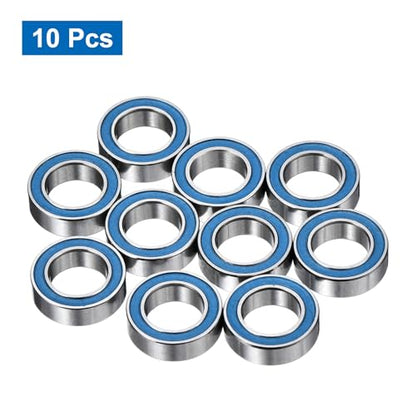 uxcell 10 Pcs MR106-2RS Micro Bearings, 6x10x3mm Chrome Steel, ABEC7 - size: MR106-2RS