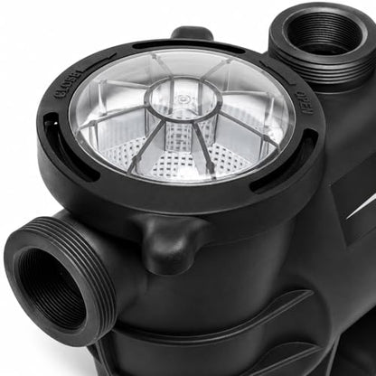 XtremepowerUS 1.5HP High Flow Variable Speed Pool Pump Intelligent Control Panel Swimming Pool Pump Inground with 2" Inch Fitting Adapter Slip-On Set, 230V - size: 1.5HP Variable Speed Pool Pump with Panel