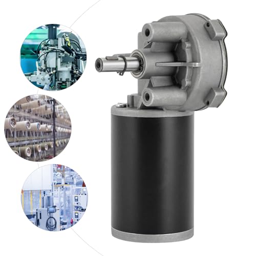 DC Reduction Motor,Gear Reduction Electric Motor,24V 80W 220RPM Electric Gear Motor High Efficiency Brushed DC Motor (Motor Position-Left), SDX20U