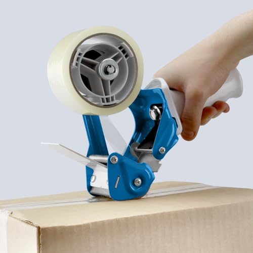 TAPEWELL Heavy Duty Metal Frame Packing Tape Dispenser Gun, 2 inch, Blue - color: Blue, size: 2 Inch