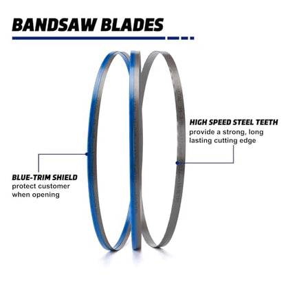 35-3/8 Inch Bandsaw Blade 14/18 TPI, Compatible with for Milwaukee 2829-20 Portable Band Saw Blade, 35-3/8" x 1/2" x .020" 14/18 TPI, 3-Pack - size: 35-3/8" x 1/2" x .020" 14/18 TPI