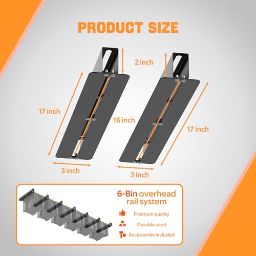 Ultrawall Overhead Garage Storage Racks for Bins, Ceiling Storage Rack