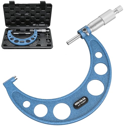 HDLNKAK Outside Micrometer 4-5", 0.0001" Graduation Micrometer Set - color: 1 piece set 4-5“