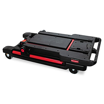 Rubbermaid Commercial Products Convertible Utility Cart/Platform Truck Combination 400 lb. Capacity Black for Warehouse/Garage/Cleaning/Maintenance
