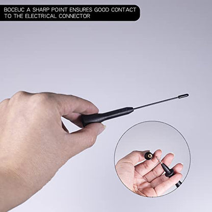 Multimeter Needle Probe Pins, Extendable Needle Probe Set Non-Destructive Piercing Needle Probe Tip Adapter for 2mm Test Probes - size: 2 PCS
