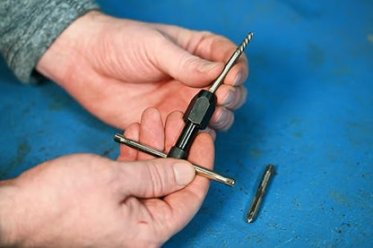 Century Drill & Tool 98502 T-Handle Tap Wrench, 1/4"-1/2", 7.0-12.0mm - size: 1/4" to 1/2", 7.00 to 12.0M