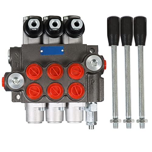 3 Spool 13GPM Hydraulic Directional Control Valve, 3600PSI