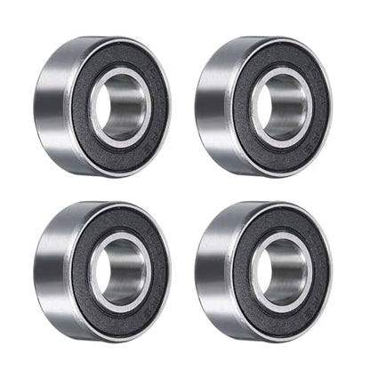 uxcell 4pcs 1604-2RS Deep Groove Ball Bearing, 3/8" x 7/8" x 5/16" ABEC 3 - size: 1604-2RS 3/8" x 7/8" x 5/16"