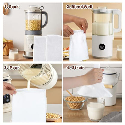 5 Pcs Nylon Brew Bags, Fine Mesh Brewing Bag Reusable Cold Brew Bags, 7.9 x 11.8 Inch Straining Bag for Beer, Wine, Cider - size: 7.9 x 11.8 Inch