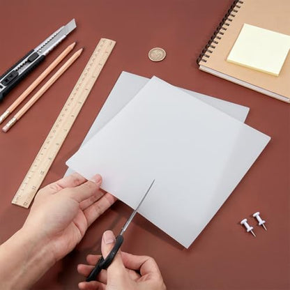 BENECREAT 2Pcs 8inch Square Silicone Sheet, 4mm White DIY Gasket Material, Reusable Pad for Kitchen Counter Protection, DIY Applications, Craft Projects - color: White, size: 0.79x0.79x0.16inch