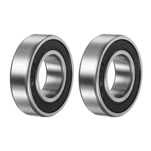 uxcell 60/22-2RS Deep Groove Ball Bearing, 2pcs 22mm x 44mm x 12mm Hign Carbon Chrome Steel Z1 Double Rubber Sealed Bearing - size: 22mm x 44mm x 12mm