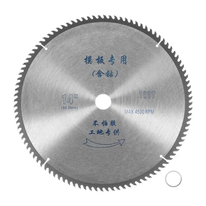HARFINGTON 14" Circular Saw Blade 100 Teeth 1.18" Arbor Cutting Disc Wheel for General Purpose Cutting & Trimming Softwood, Hardwood - size: 14", style: 100 Teeth