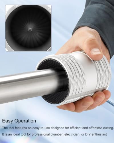 Tube Deburring Tool 1/4" to 1-1/4" Inner/Outer Pipe Reamer Stainless Steel