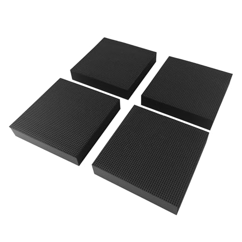 4 Pack Shock Pad for Air Compressor Or Equipment Solid Rubber 4"×4"×7/8" - size: 100×100×20mm