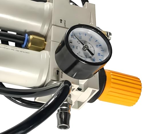 1/2" NPT Tire Changer, Water Oil Separator, Inline Pressure Regulator with Pressure Gauge for Tire Changer, Max. 145psi, with Connectors & Mounting Accessories