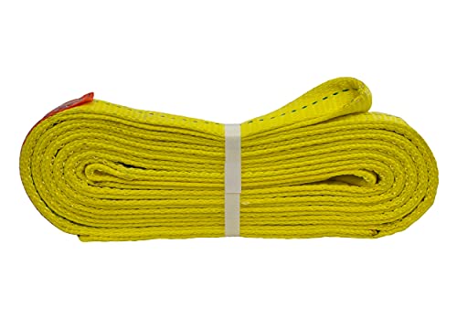 Kennedy Wire Rope & Sling Co. 1" x 12' 2-Ply Twist Eye Polyester Lifting Sling (Various Sizes in Listing) Made in The USA - color: 1" 2-Ply Twist Eye (Type 4), size: 1" x 12'