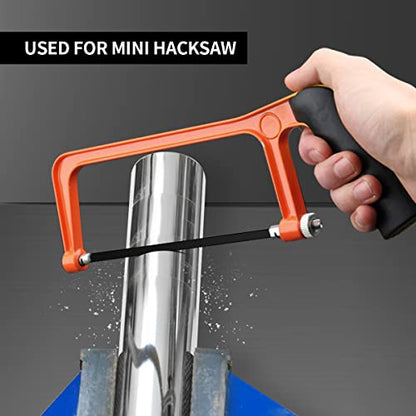 JUGREAT Professional Steel Mini Hacksaw Blades 6" / 150mm Length(24T 10 Pack), High Speed Steel Grounded Medium Teeth - size: 6" 24T