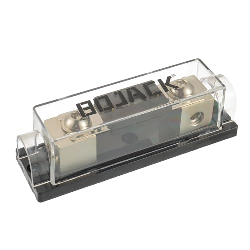 BOJACK 0/2/4 Gauge AWG In Line ANL Fuse Holder with 200 Amp Fuse - size: 200 Amp