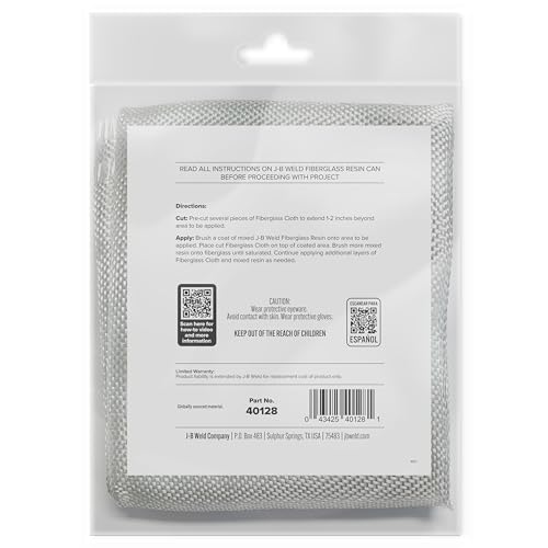 J-B Weld Fiberglass Cloth 8 sq. ft (46.5" x 25")
