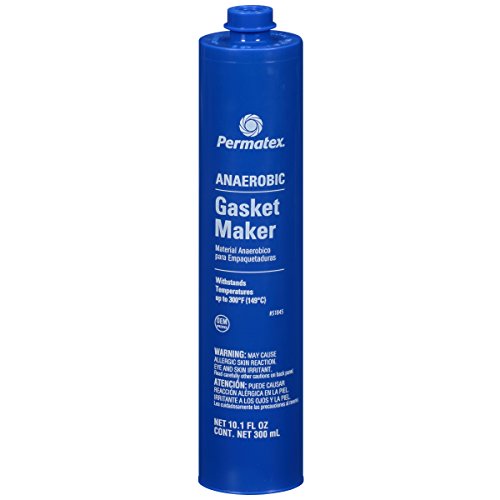 Permatex 51845 Anaerobic Gasket Maker, 300 ml Cartridge, Red - size: Pack of 1, style: 300 ml