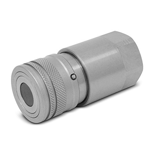 Summit Hydraulics 3/4" NPT Skid Steer Flat Face Hydraulic Quick Connect Couplers/Couplings Set w/Dust Caps (Pack of 2) - size: 3/4 inch (Pack of 2)