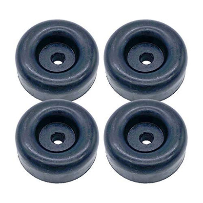 4 Rubber Bumpers for Trailer Ramp Door Truck 2.5" Round Replacement Cargo Stop (4)