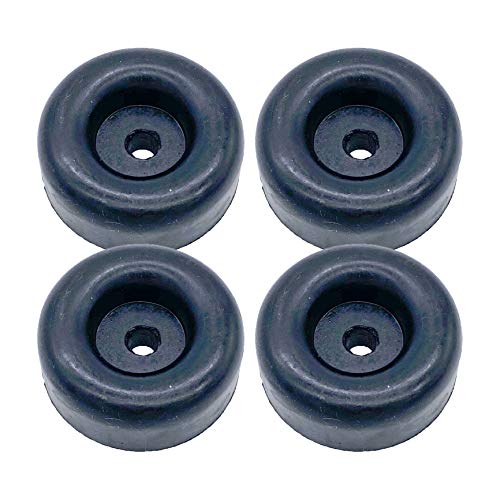 4 Rubber Bumpers for Trailer Ramp Door Truck 2.5" Round Replacement Cargo Stop (4)