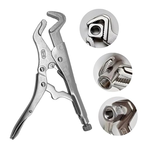 9-Inch Parrot Nose Vise Grip Plier for Sway Bar Link Removal, Curved Jaw