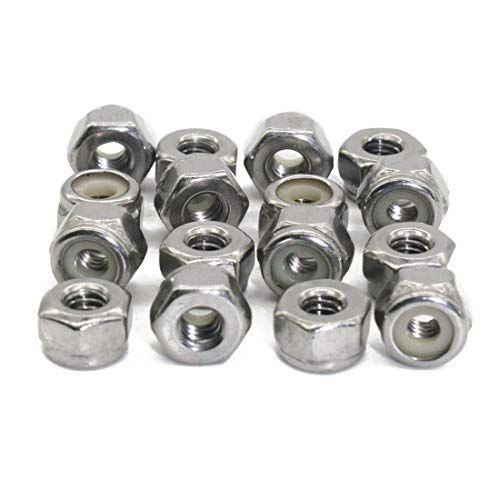 Fullerkreg #4-40 UNC Nylon Insert Lock Nut, 18-8 Stainless Steel - size: 4-40 (100 Pack)