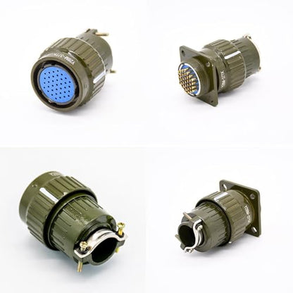 Aviation Connector 28mm Y28M-37TK Female 37 Pin Circular Connector Solder Cable Plug Bayonet Coupling Waterproof Aviation Metal Wire Panel Power Chassis Fittings Connector