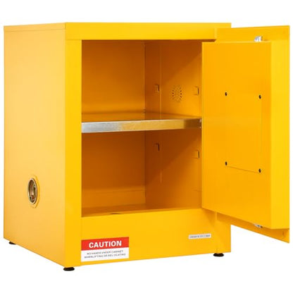 VEVOR Flammable Cabinet 17" x 17" x 22", Galvanized Steel, Safety Cabinet, Adjustable Shelf Flammable Storage Cabinet, for Commercial Industrial and Home Use: Industrial & Scientific - size: 17" x 17" x 22"