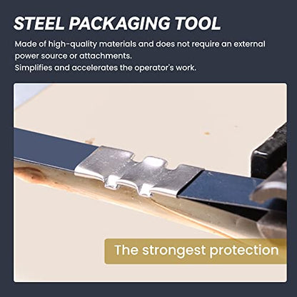 U.S. Solid Steel Strapping Kit Tool Set Pallet Packaging Strapping Banding Kit for 1.25" (32mm) Steel Strapping - Tensioner, Sealer, Cutter for Steel Metal Banding - style: 1.25" Steel Strapping Machine