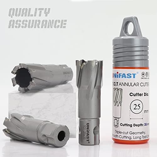 SagaSave 22.5MM x 35MM High Speed Steel Cyclone Annular Cutter，Metal Hole Cutter for Stainless Steel, Metal, Iron, Steel, Brass,Wood 1PCS - size: 22.5mmX35MM