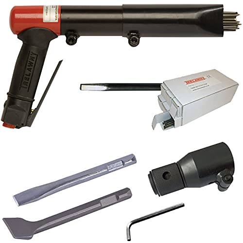 CS Unitec | 199.3121 Basic Kit | 2BPG Needle and Chisel Scaler Combination Basic Kit. Air Power, 19 Needles, Chisel, 3000 BPM, Pistol Grip, 5.5 CFM - Made in England - style: 2BPG Needle/ Chisel Basic Kit