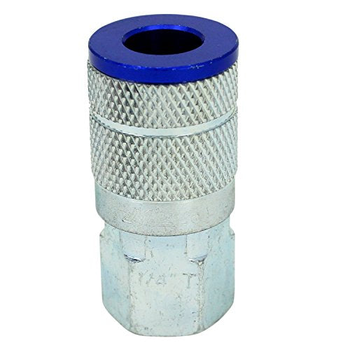 ColorFit Coupler & Plug Kit (5 Piece), T-Style 1/4" NPT Blue - style: Without Bumper