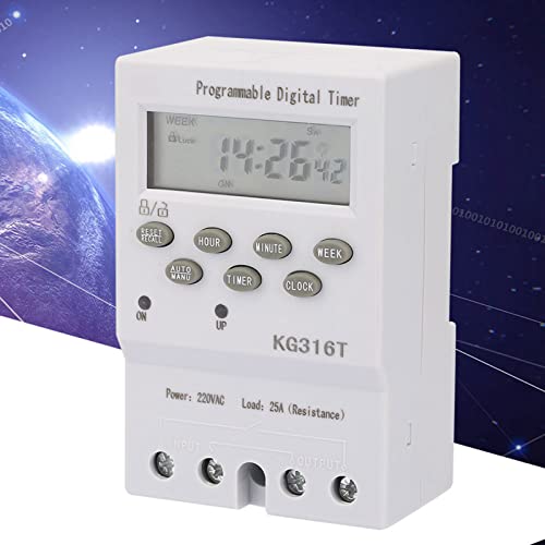 KG316T 220V Timer Switch, Keenso KG316T 220V Automatic Digital Timer Switch Microcomputer Time Control Switch Programmable Timer Switch