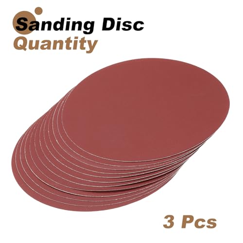 uxcell 12pcs 10-Inch PSA Sanding Discs, 240 Grits Aluminum Oxide Self Adhesive Stick Back Sandpapers, No-Hole Round Wet/Dry Sander Papers, Sand Auto Car Paint, Wood, Metal - size: 240 Grits