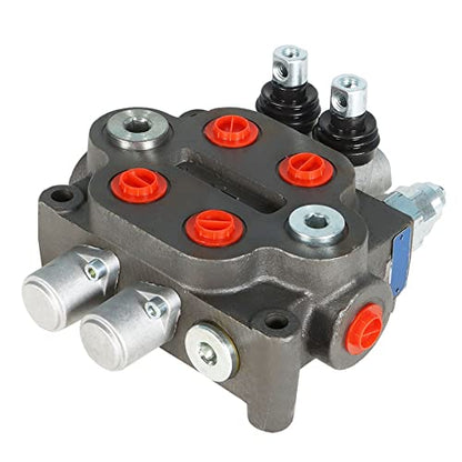 kimllier Hydraulic Directional Control Valve 2 Spool 25GPM 3000PSI