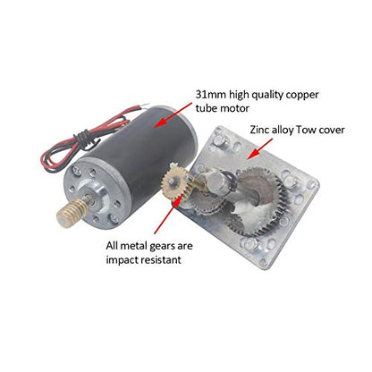 DC 12V 8mm Shaft Gear Motor High Torque Speed Reduction Electric Motor Reversible for Robotics DIY and Automation Projects - size: 12V 400RPM