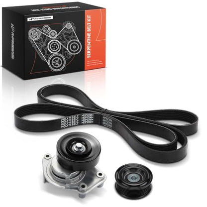 A-Premium Engine Serpentine Belt Drive Kit with Tensioner & Idler Pulley