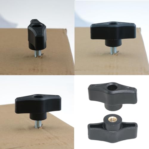 4 Pack 1/4-20 Thru Knobs for T Track Woodworking Jigs