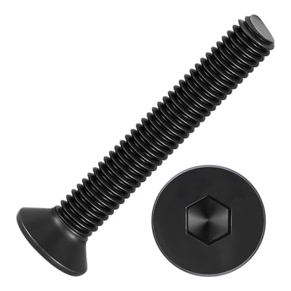 50Pcs[M3-0.5x20] Flat Head Socket Cap Screw Countersunk Bolt - size: M3-0.5x20mm