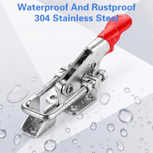 6 Pcs Heavy Duty Toggle Latch Clamp Locking for Door, Lid, Trailer