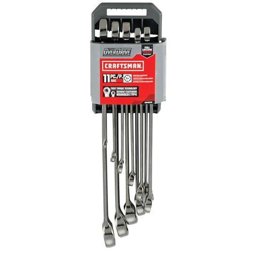 CRAFTSMAN OVERDRIVE 11-Piece Standard (SAE) Wrench Set (CMMT87711) - style: 11-Piece SAE